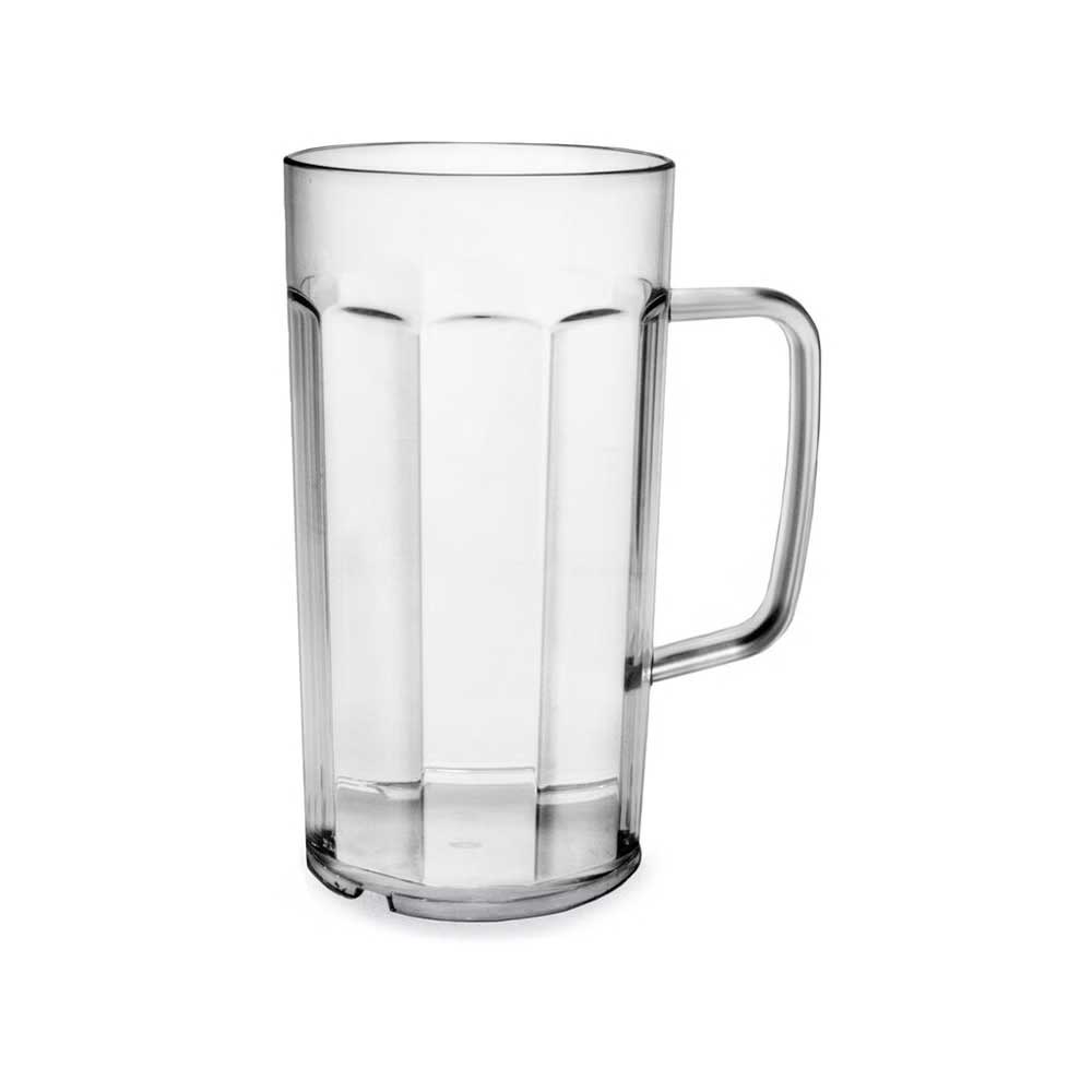 Bierkrug (PC) 400ml/ 0,4 l Mehrweg Kunststoff klar